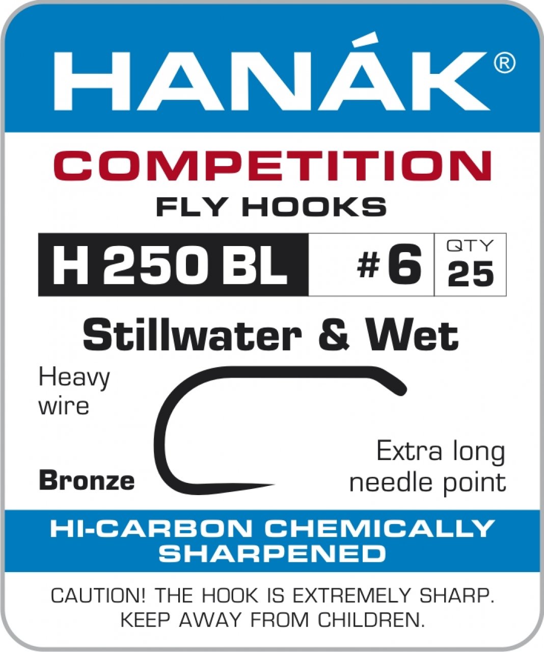 H 130 BL Fly Tying Hook (Qty 25)