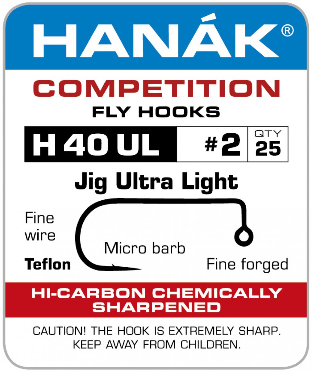 Fly Tying Hook Hanak Competition Jig Ultra Light (H40UL)