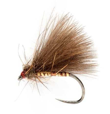  CDC Dry Fly  Caddis  Set of 3, on Barbless Hooks