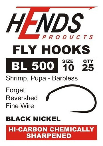 Fly Tying Hook Hends Shrimp Pupa (BL500)