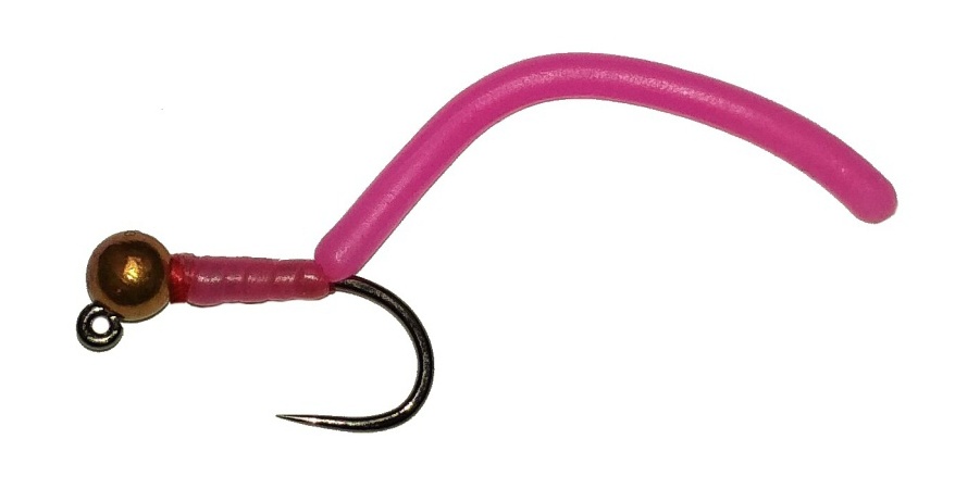 Squirmy Worm - Pink, Flies