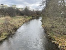 Svatava at the "tri-bridge" near Citická Street