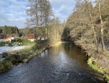 Svatava near the gardening colony in Svatava