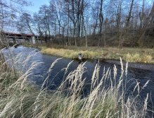 Svatava under the sewage treatment plant in Svatava
