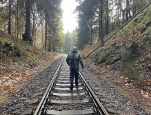 The fastest way around the water is on rails