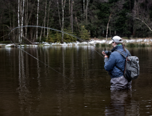 If the weather and "ice situation" allow, I like to go to some private trout still waters, where an eager angler can comfortably catch some nice rainbow trout, or take some fresh fish to the table for a good and tasty winter holiday dinner.