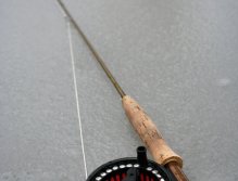 Traditional concept photo "Fish & Gear" this time without fish. If you want to take a picture of your catch in the winter, do not do it on ice or snow, which can badly "burn" the fish skin. Make photo of your fish only in water or in wet and frozen hands!