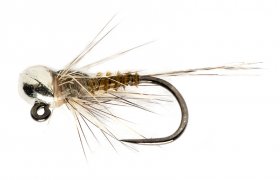 Crostons Cased Caddis Back Large Tungsten Jig, barbless, Fly Fishing