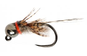 Fulling Mill Croston's Light Olive Quill Barbless Jig Fly | Sportfish