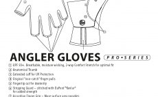 Fly Fishing Gloves Buff Original Angler Pro-Series Fish Scales