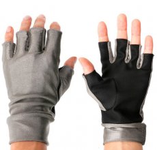 Fly Fishing Sun Gloves Leichi With Synthetic Leather