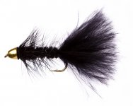 Golden Bullet Wooly Bugger Black