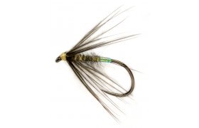 1 Fly, Orange Butt Black Pennel Wet Fly for Fly Fishing, You