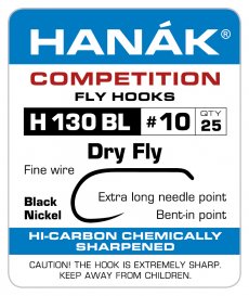 Fly Tying Hook Hanak Competition Dry Fly Bent-in Point (H130BL)