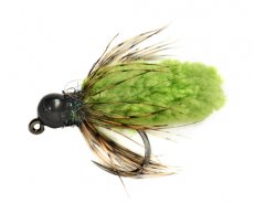 Tungsten Jig Mop Fly Chartreuse B/L