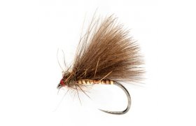 Roza's Pearl Butt Secret Barbless S16 Fishing Fly, Dry Flies