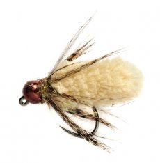 Tungsten Jig Mop Fly Beige B/L